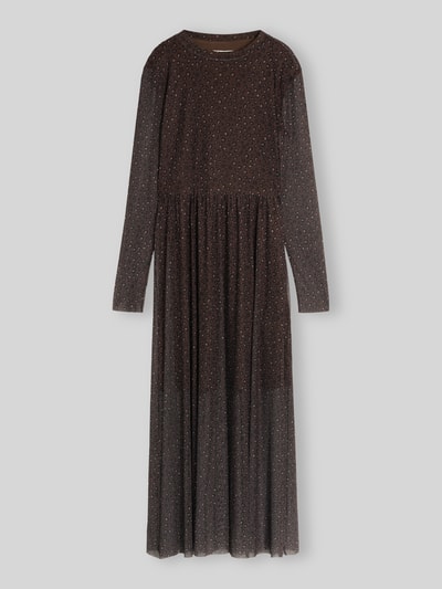 Tom Tailor Denim Tailliertes Freizeitkleid mit semitransparenten Ärmeln Black 2