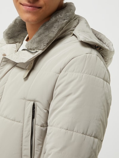 GimoS Steppjacke mit abnehmbarer Kapuze - wasserabweisend  Taupe 3