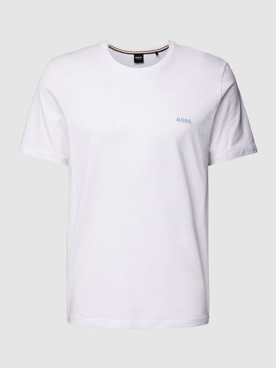 BOSS T-Shirt mit Label-Stitching Modell 'MIX&MATCH' Weiss 2