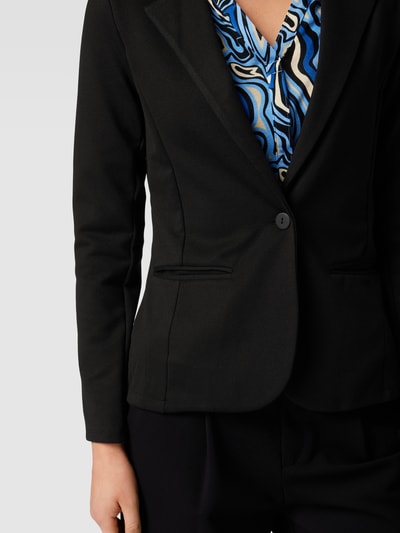 Saint Tropez Blazer met steekzakken, model 'Sia' Zwart - 3