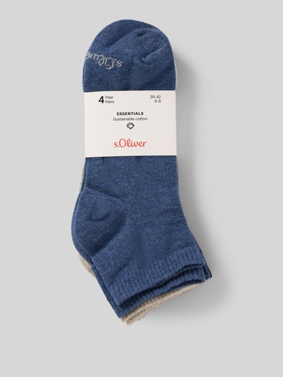 s.Oliver RED LABEL Socken aus Baumwoll-Mix im 4er-Pack Blau 3