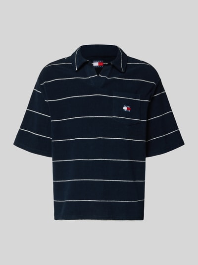 Tommy Jeans Regular Fit Poloshirt aus Baumwoll-Mix Marine 2
