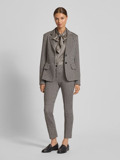 Marc Cain Spodnie materiałowe z zapięciem na guzik i zamek błyskawiczny Średnioszary 1