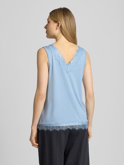 FREE/QUENT regular fit top met kant model 'Bicco' Lichtblauw - 5
