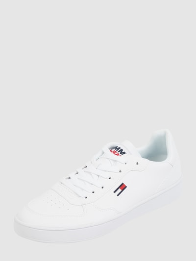 Tommy Jeans Sneaker in Leder-Optik  Weiss 1