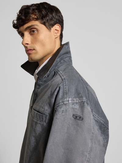 Diesel Jacke mit Kentkragen Mittelgrau 3