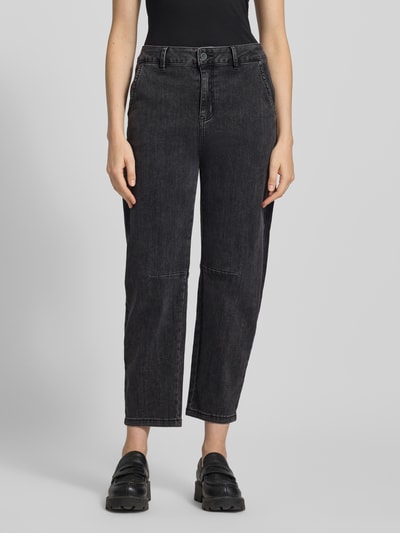 Buena Vista Barrel Jeans mit Teilungsnähten Black 4