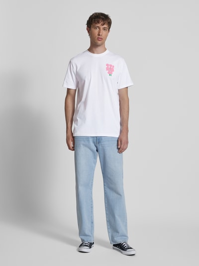 Dedicated T-Shirt mit Rundhalsausschnitt Modell 'Magical Flowers' Weiss 1