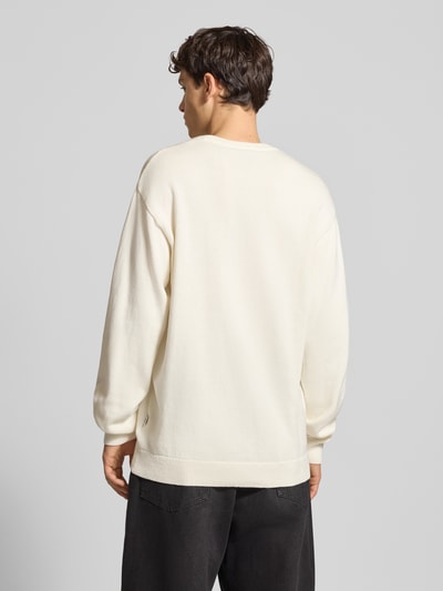 Dickies Sweter z dzianiny z okrągłym dekoltem model ‘SUMMERDALE’ Złamany biały 5