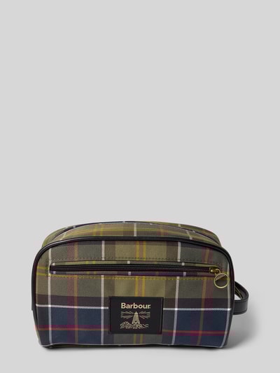 Barbour Toilettas met tartanmotief Kaki - 1