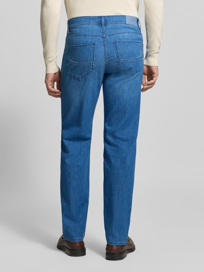 Brax Regular Fit Jeans im Used-Look Modell 'Cadiz' Jeansblau 5