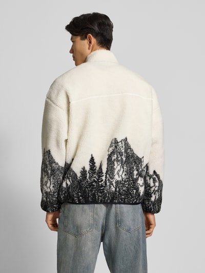 Only & Sons Regular fit jack van teddybont met opstaande kraag, model 'JAMES' Offwhite - 5