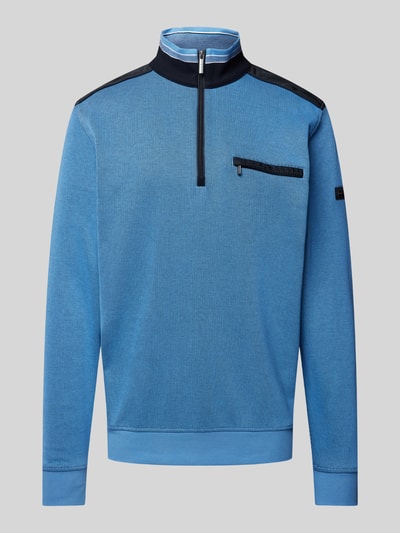 bugatti Sweatshirt mit Label-Detail Hellblau 1