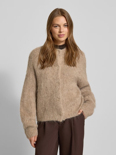 Someday Strickjacke mit Knopfleiste Modell 'Tamanah' Beige Melange 4