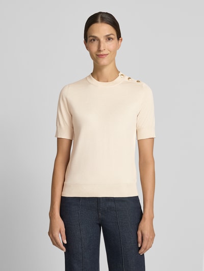Jake*s Collection Regular Fit Pullover aus Viskose-Mix Ecru 4