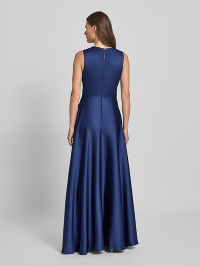 Rinascimento Avondjurk met V-hals en knoopdetail Blauw - 5