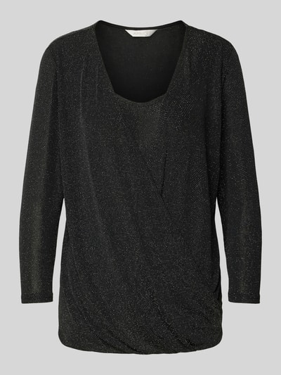 Apricot Longsleeve mit Glitter-Effekt Black 2