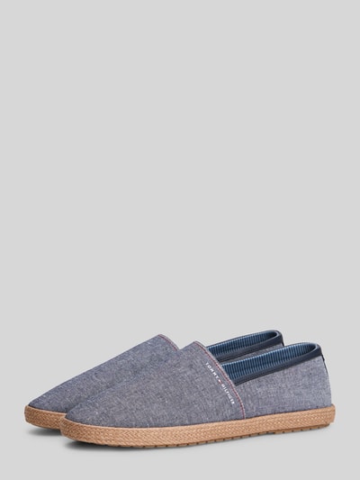 Tommy Hilfiger Espadrilles aus reiner Baumwolle mit Label-Schriftzug Dunkelblau 2