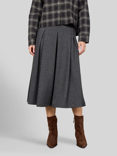 Soyaconcept Midi-Rock mit Falten Modell 'SC-HEIKA 2' Dunkelgrau 3