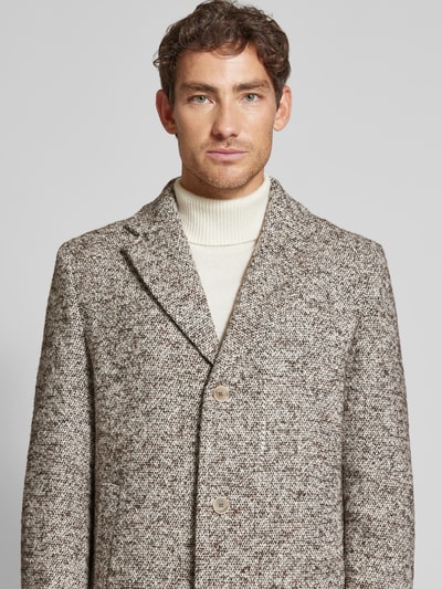 Cinque Lange jas met zijde, model 'SCOTT' Beige - 3