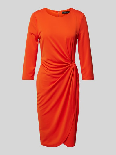 Lauren Ralph Lauren Knielanges Kleid mit Raffungen Modell 'TRISSA' Orange 2