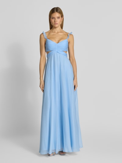 Jake*s Cocktail Abendkleid mit Cut Outs und Rüschen Sky 4