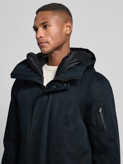 g-lab Parka o kroju regular fit z kieszeniami z patką model „Fend” Granatowy 3