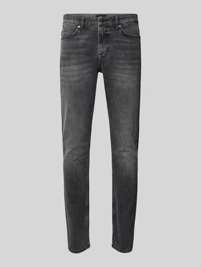BOSS Orange Slim fit jeans van katoenmix, model 'DELAWARE' Grafiet - 2