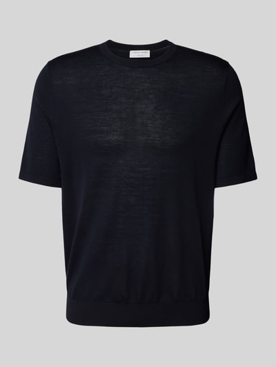 Tiger Of Sweden Strickshirt aus Wolle mit Rundhalsausschnitt Modell 'CONNOR' Marine 2