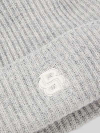 BOSS Beanie van een mix van wol en kasjmier, model 'LEAH' Middengrijs - 4