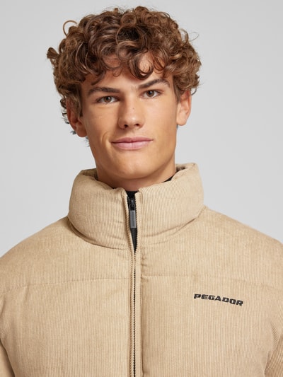 Pegador Gewatteerd jack van corduroy met opstaande kraag, model 'SOLIN' Beige - 3