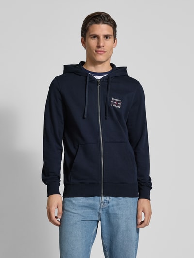 Tommy Hilfiger Regular Fit Sweatjacke aus reiner Baumwolle Marine 4