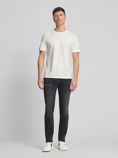BOSS Orange Slim Fit Jeans Modell "Delaware" Dunkelgrau 1