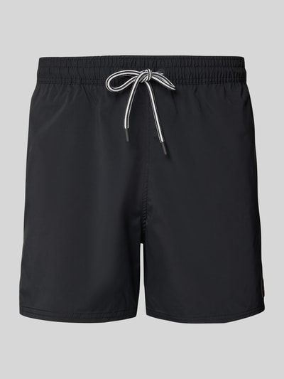 FIRE + ICE Korte regular fit broek met labelpatch, model 'NELSON' Zwart - 1