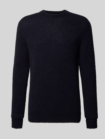 Forét Strickpullover mit Leinen-Anteil Modell 'ALPINE' Dunkelblau 2