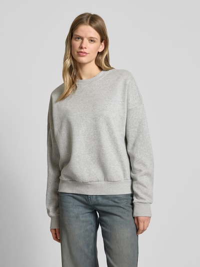 Review Oversized sweatshirt met ronde hals Lichtgrijs gemêleerd - 4