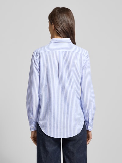 Polo Ralph Lauren Regular fit overhemdblouse van mix van katoen en linnen Lichtblauw - 5