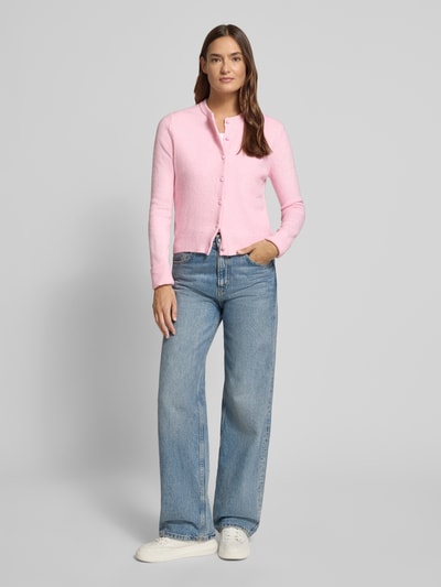 Mango Cardigan mit Rundhalsausschnitt Modell 'SEEDSUN' Rosa 1