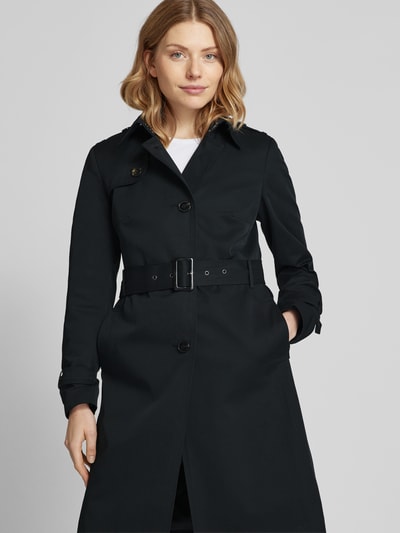 Jake*s Casual Trenchcoat mit Taillengürtel Black 3