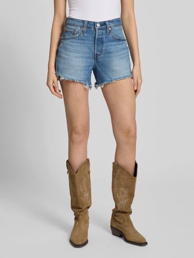 Levi's® 300 Regular Fit Jeansshorts aus Baumwoll-Mix Modell '501®' Blau 4