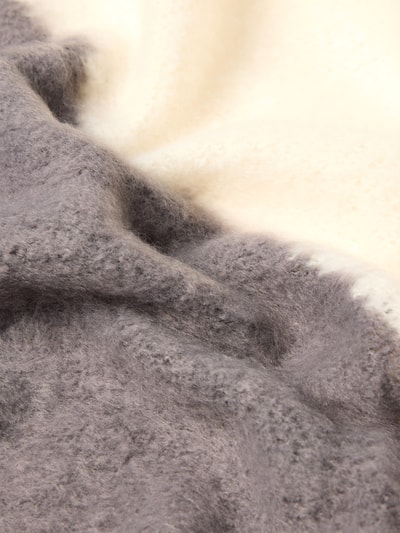 Kurt Beines Schal im Colour-Blocking-Design Mittelgrau 2