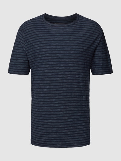 Marc O'Polo T-Shirt mit Streifenmuster Dunkelblau 2