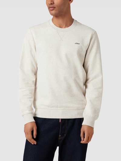 s.Oliver RED LABEL Sweatshirt mit Label-Print Offwhite 4