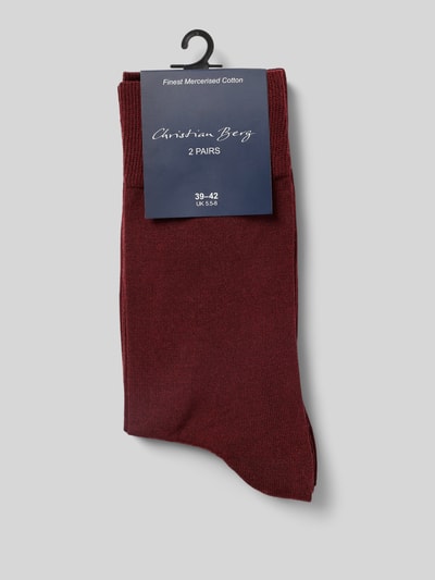 Christian Berg Men Socken im 2er-Pack Pflaume 3