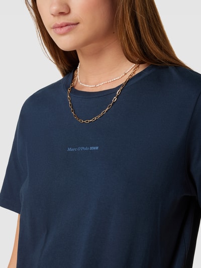 Marc O'Polo DENIM T-Shirt mit Logo-Print Marine 3