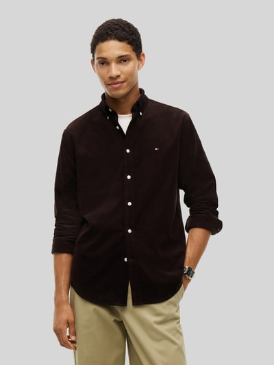 Tommy Hilfiger Regular Fit Freizeithemd aus reiner Baumwolle Mittelbraun 4