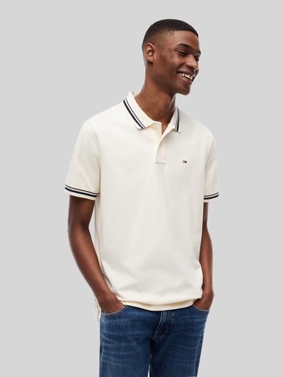 Tommy Jeans regular fit poloshirt van puur katoen Zand - 4