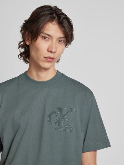 Calvin Klein Jeans T-shirt z okrągłym dekoltem Średnioszary 3