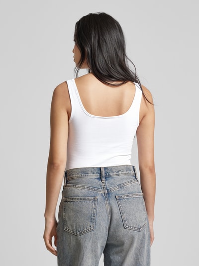 HUGO Tanktop met labelprint Wit - 5