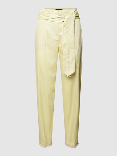 Marc Cain Stoffen broek met labeldetail Lichtgroen - 2